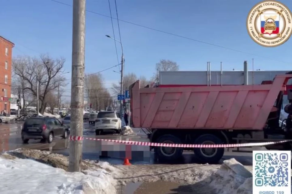 Фото с места аварии: скрин с видео Госавтоинспекции Пермского края.