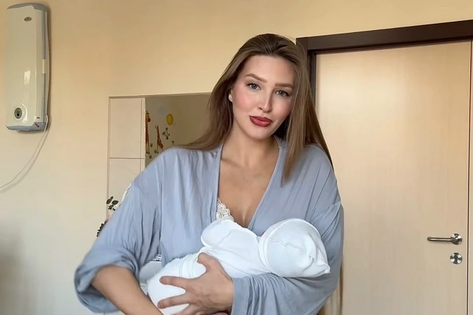 Модель родила сына 17 марта. Фото: соцсети Нины Стрельцовой