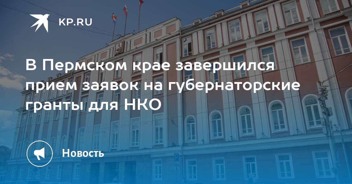 В Пермском крае завершился прием заявок на губернаторские гранты для НКО