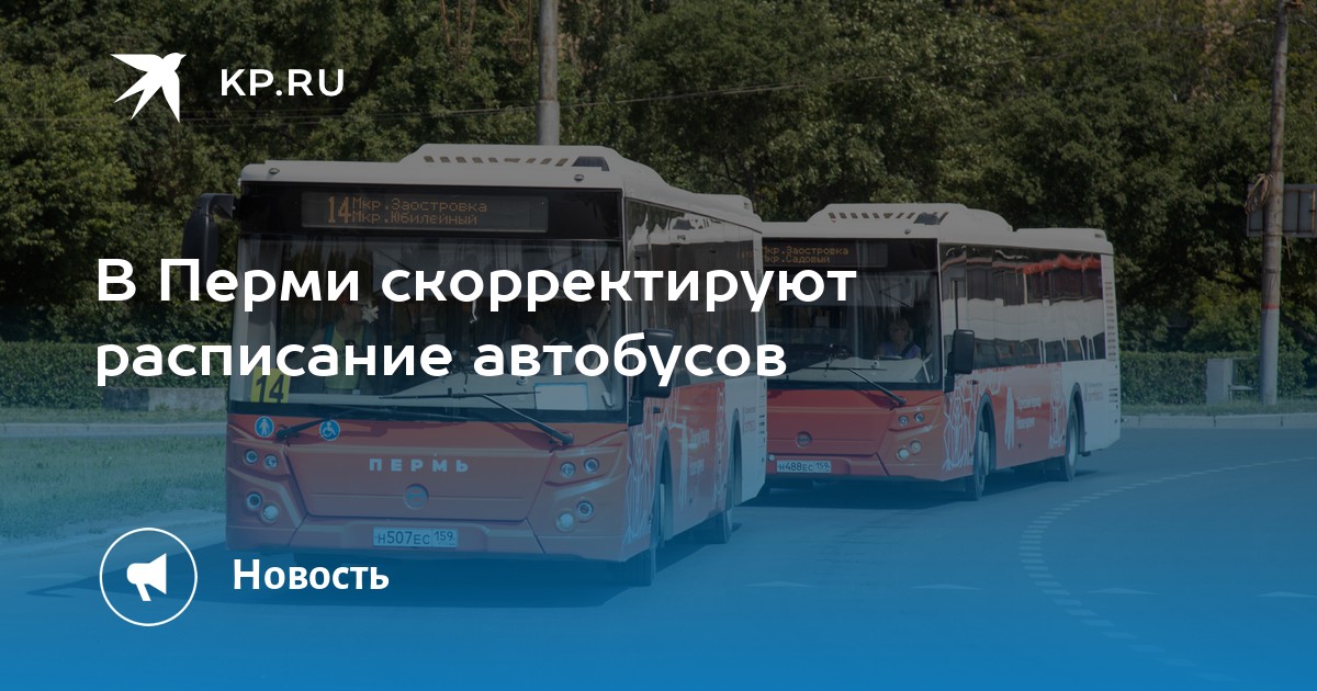 В Перми скорректируют расписание автобусов