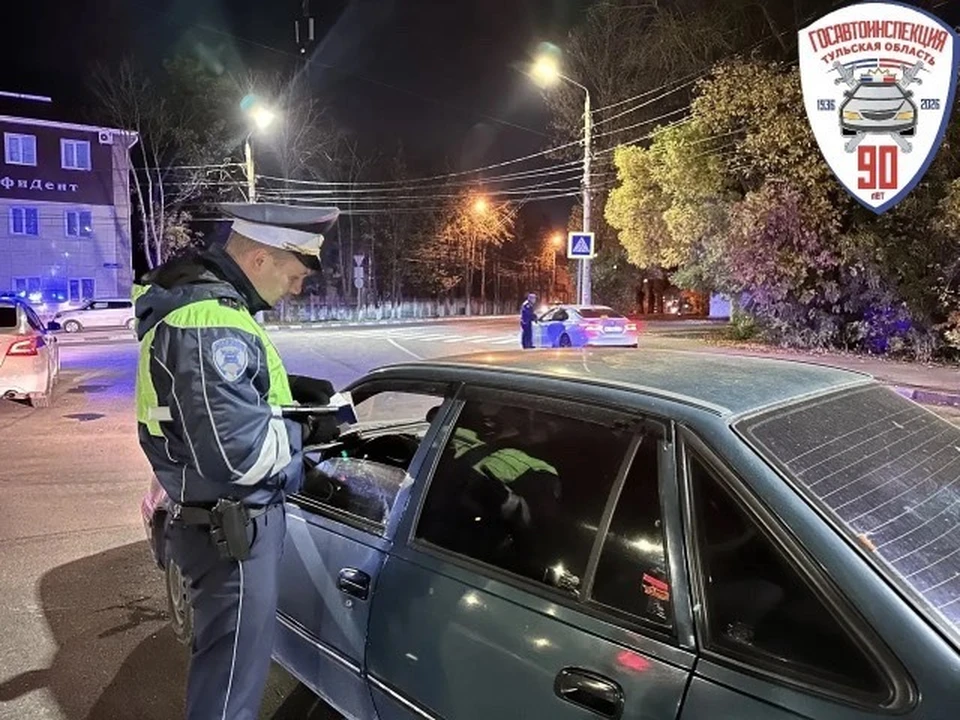 27 пьяных водителей задержали в Тульской области за минувший уик-энд