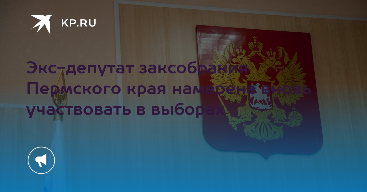 Экс-депутат заксобрания Пермского края намерена вновь участвовать в выборах