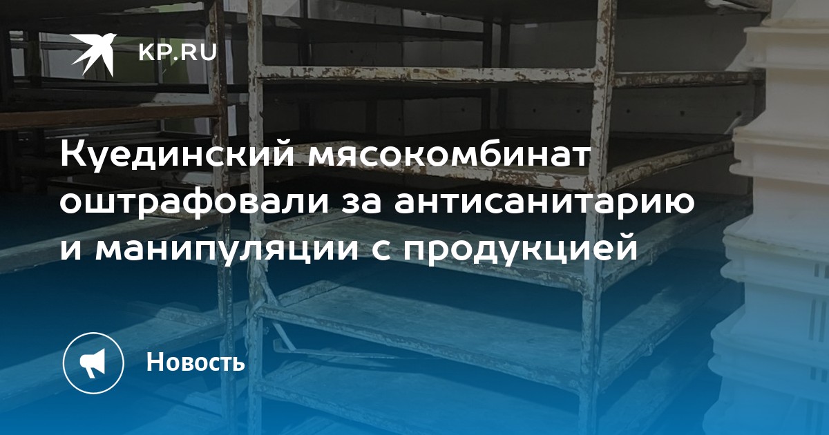 Куединский мясокомбинат оштрафовали за антисанитарию и манипуляции с продукцией