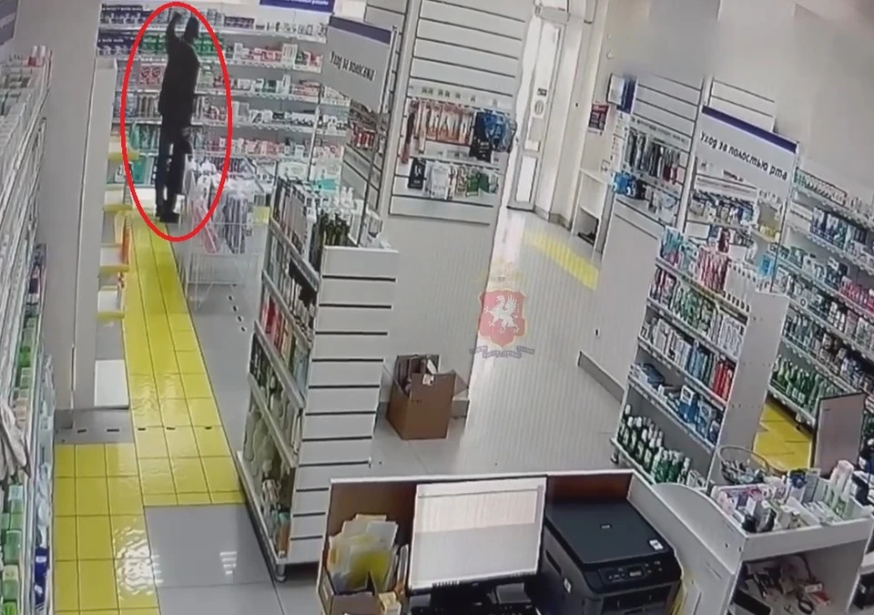 Действия субъекта зафиксировала камера видеонаблюдения. Фото: УМВД Севастополя