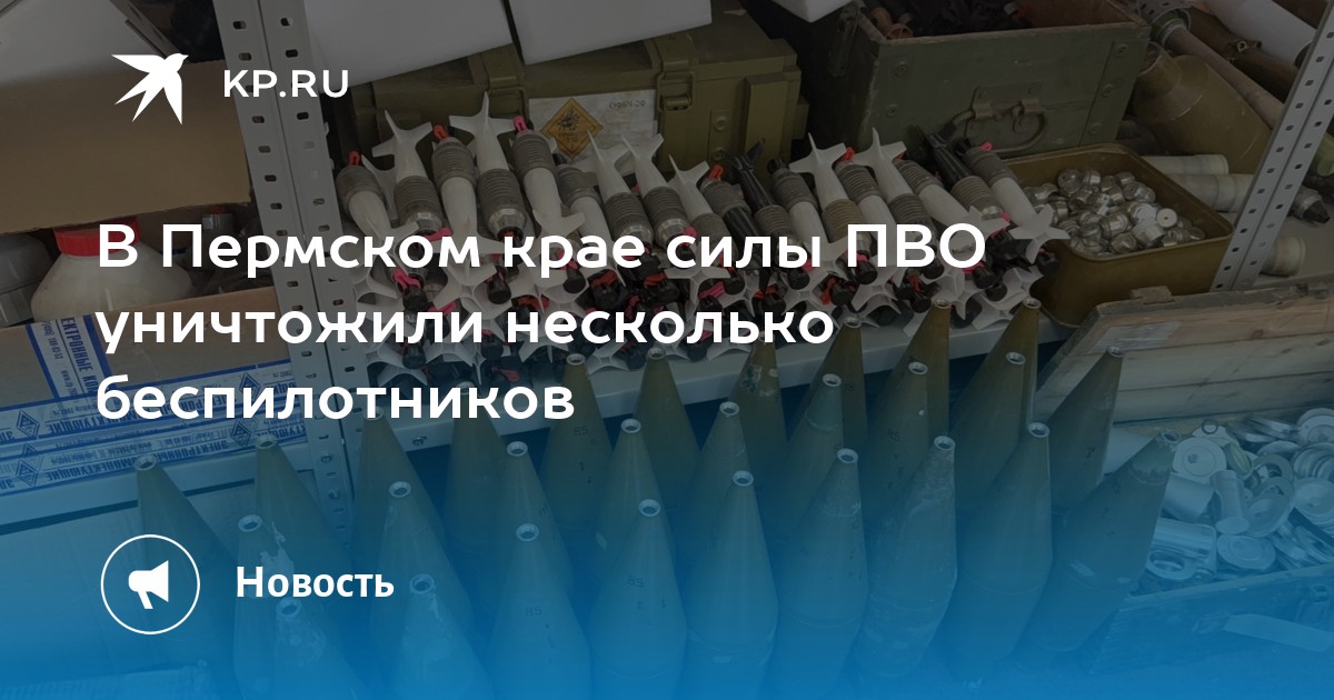 В Пермском крае силы ПВО уничтожили несколько беспилотников