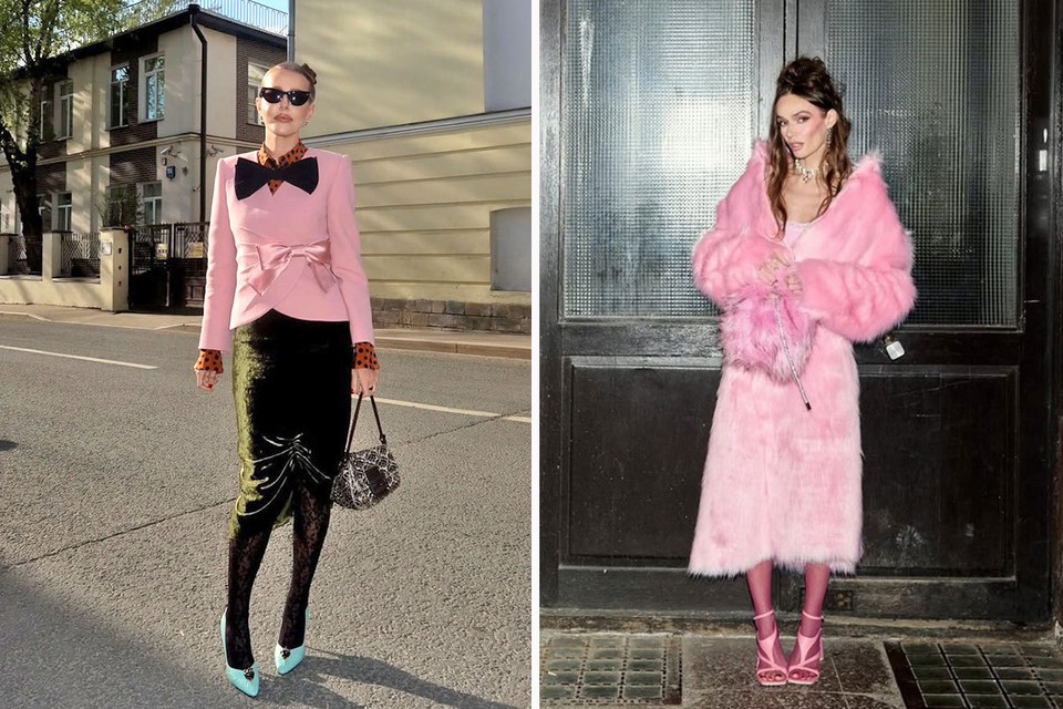 Розовое безумие: Водонаева в меховом костюме, Собчак в жакете с бантами, а Дайнеко в трендовой блузе с рюшами
