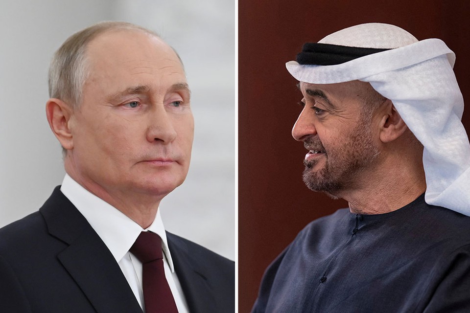 Владимир Путин поговорил с президентом ОАЭ о кризисе на Ближнем Востоке