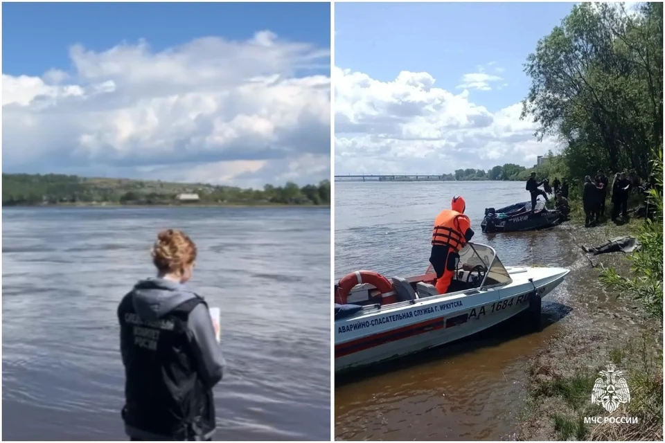 Появилось видео с места, где перевернулась лодка с четырьмя людьми на Ангаре.