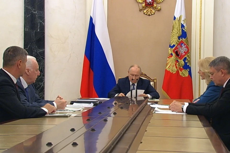 У Путина подвели промежуточные итоги расследования трагедии в Старобельске. ФОТО: скриншот с видео
