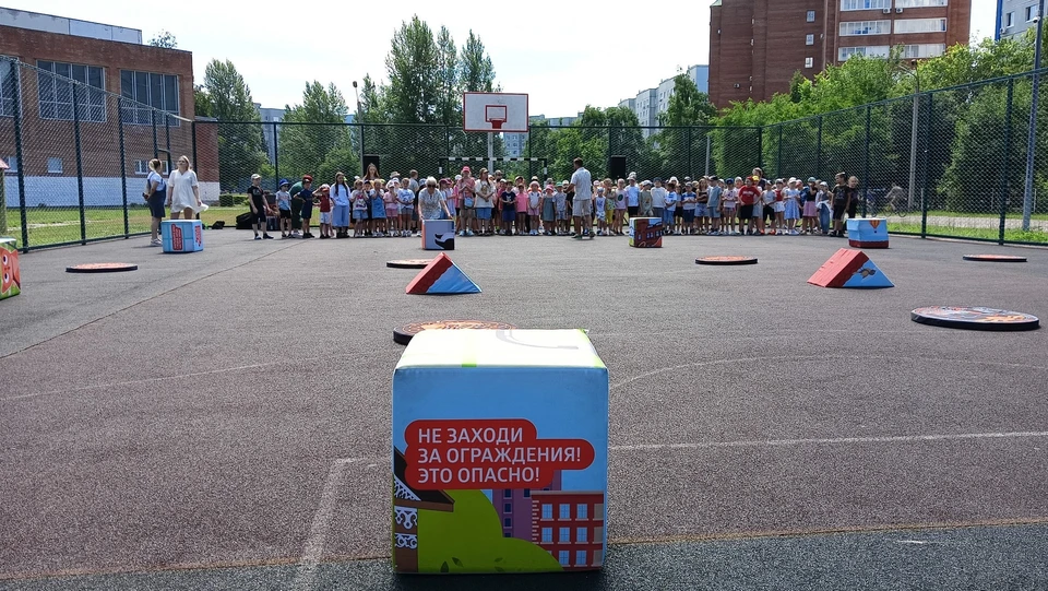 Энергетики устроили для ребят ряд веселых конкурсов / Фото: Т Плюс