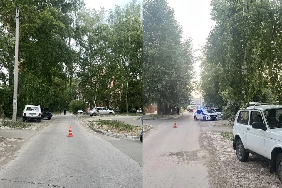 Авария произошла у дома №22 по улице Микрорайон. Фото: ГУ МВД России по Новосибирской области