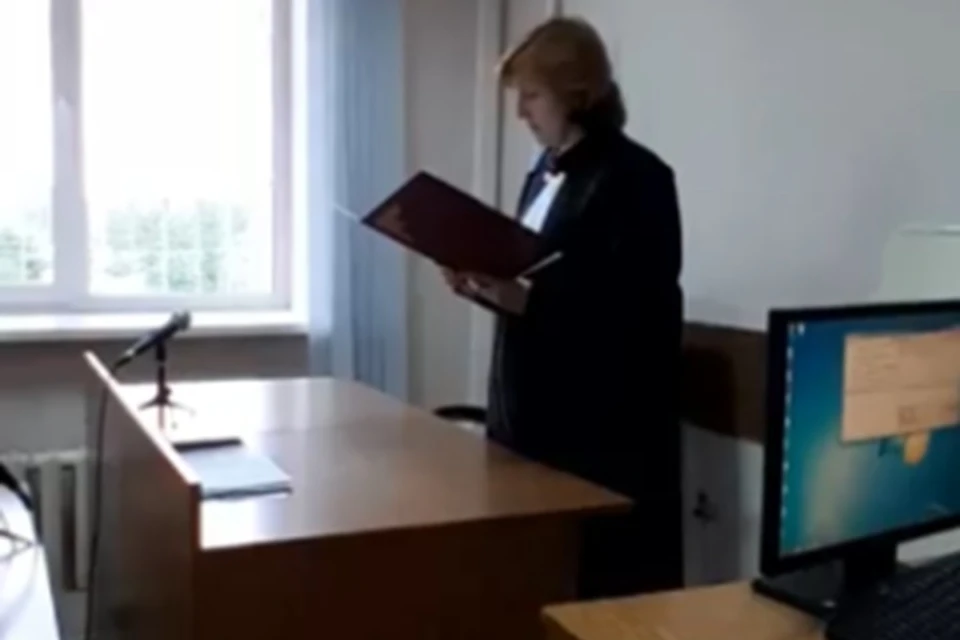 Скрин с видео Судов Югры