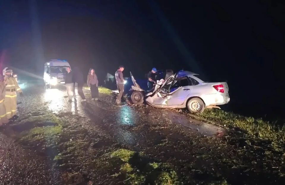 От полученных травм водитель и три пассажира легковушки скончались на месте.