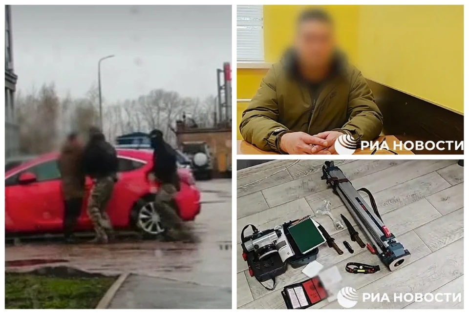 ФСБ задержала жителя Рязанской области по подозрению в госизмене и сотрудничестве с украинской разведкой. Фото: кадры из видео РИА Новости.