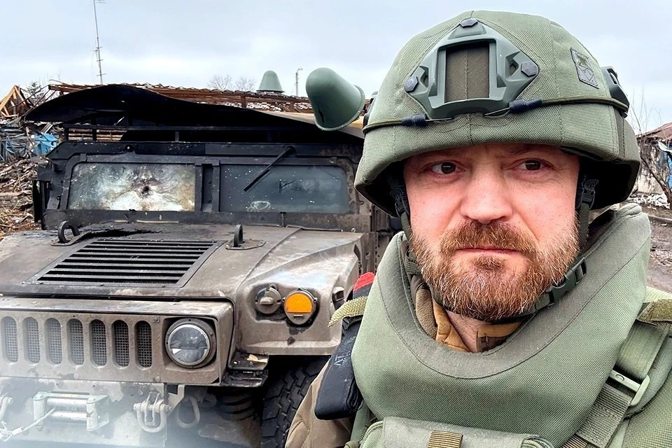 Военкор «Комсомольской правды» Александр Коц на улицах Суджи