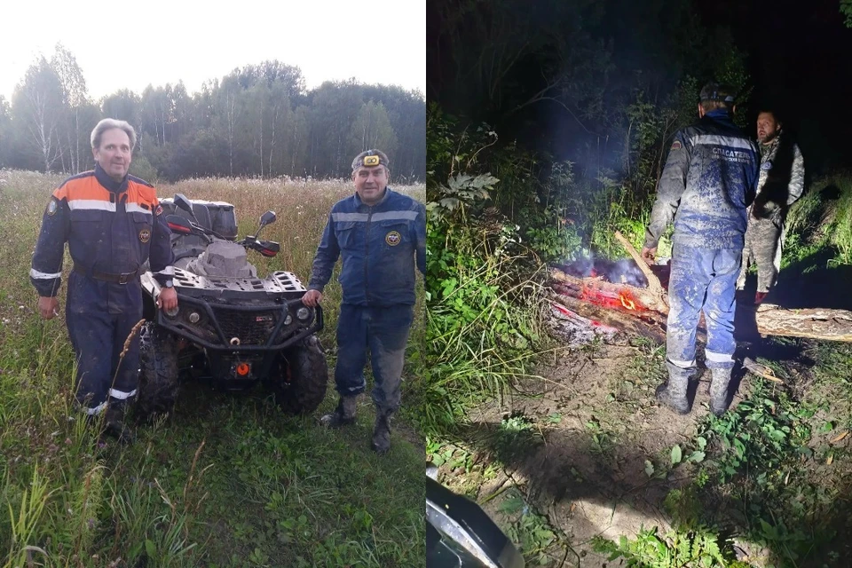 Он потерял ориентировку ночью и выбился из сил. Фото: Центра ГО, ЧС и ПБ Новосибирской области.