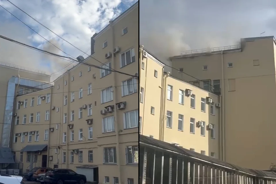 Мощный пожар в ДК Выборгский произошел в Петербурге. Фото: vk.ru/spb_today