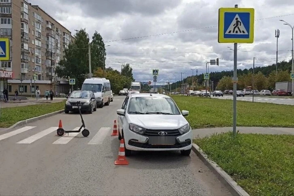 В столкновении мальчик получил травмы. Фото: Госавтоинспекция Удмуртии