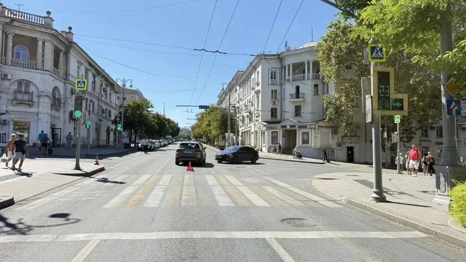 Место ДТП. Фото: УМВД Севастополя