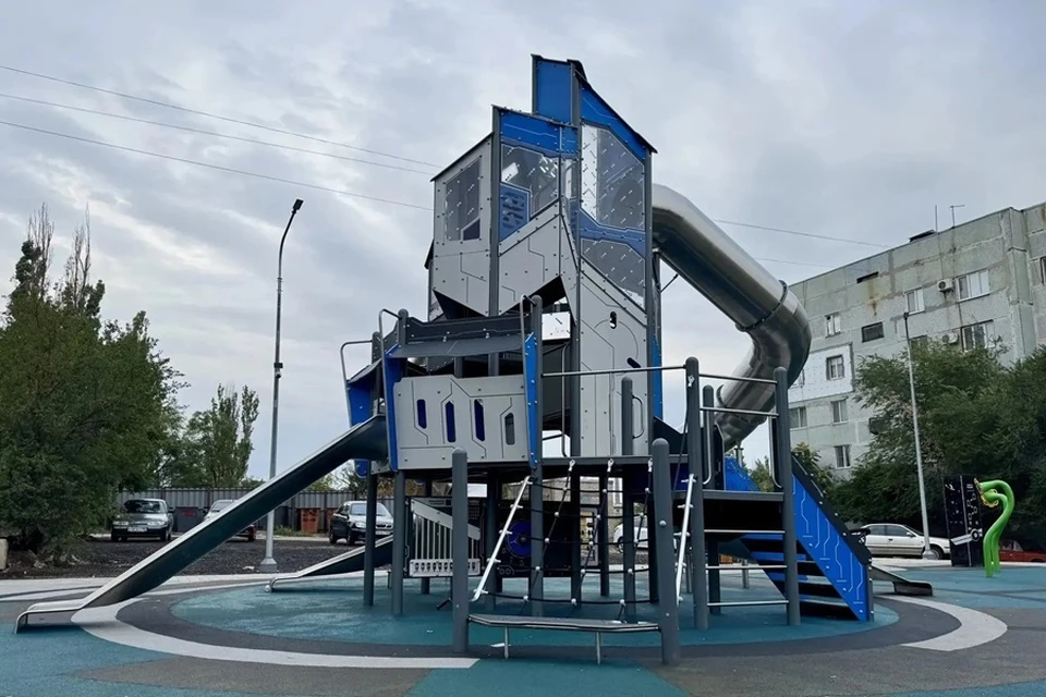 В поселке Новый Свет ДНР появилась детская научная площадка «Космос». Фото: Минстрой ДНР