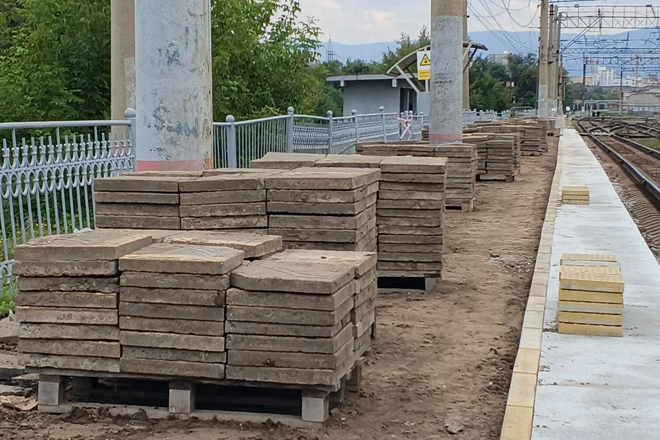 Пять платформ городских электрическ благоустроят в Красноярске. Фото: пресс-служба КрасЖД.