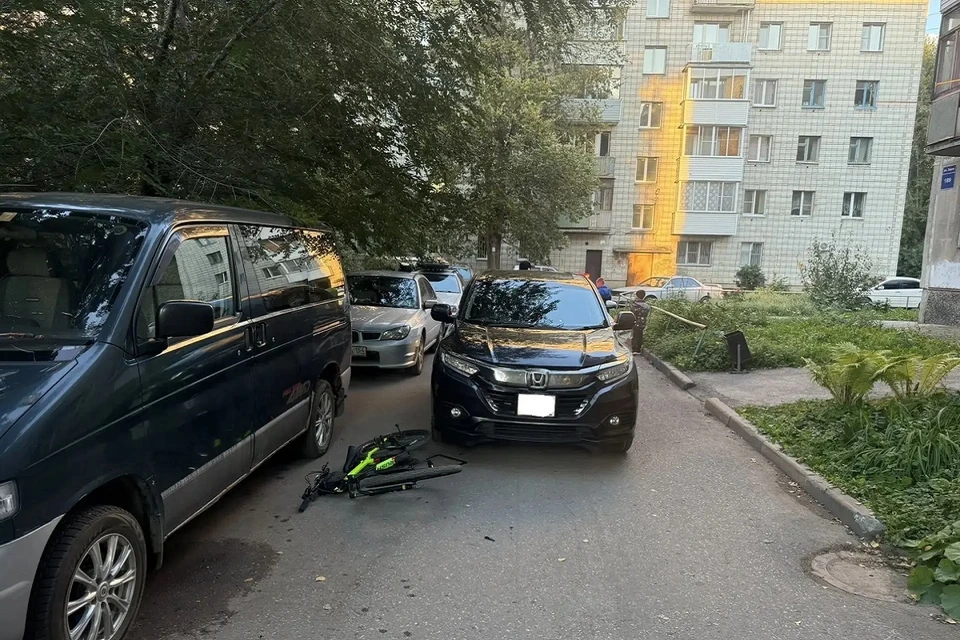 Автомобилист не заметил ребенка. Фото: ГАИ Новосибирской области