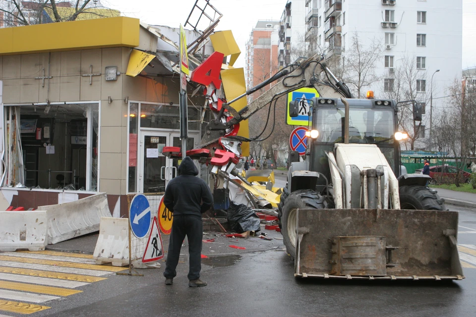 Демонтаж выполнили в принудительном порядке