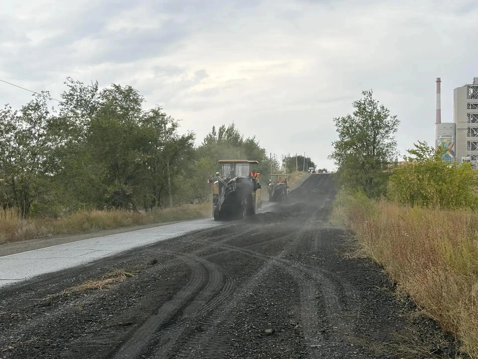 На дороге в Аккермановку применяется передовая технология ресайклинга