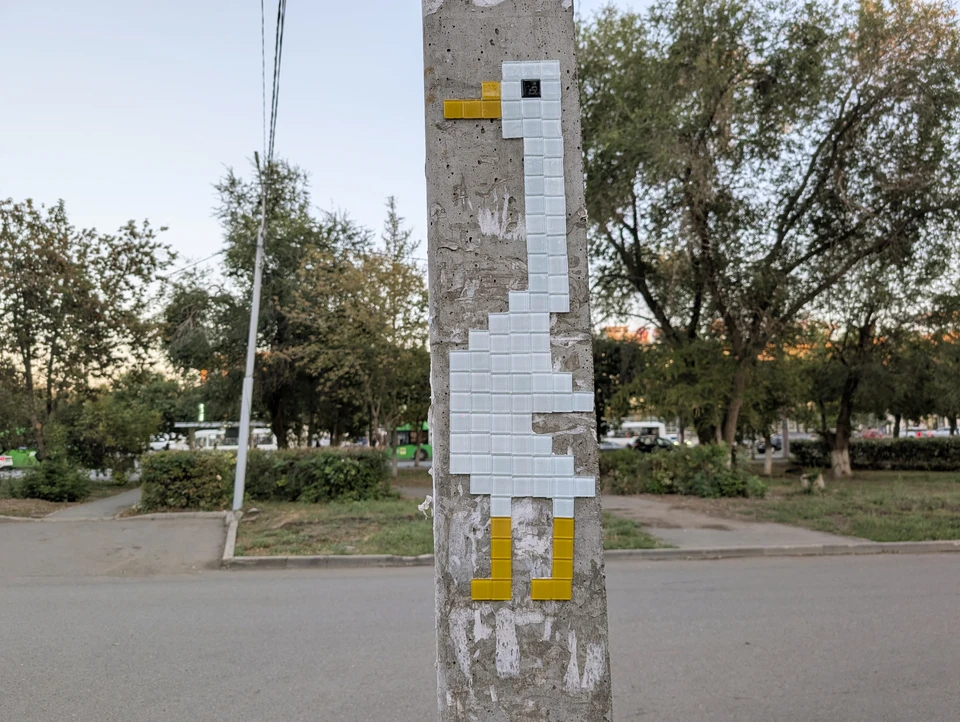 На фото подсказка, где найти одного из пернатых - Гусь Пройдусь.