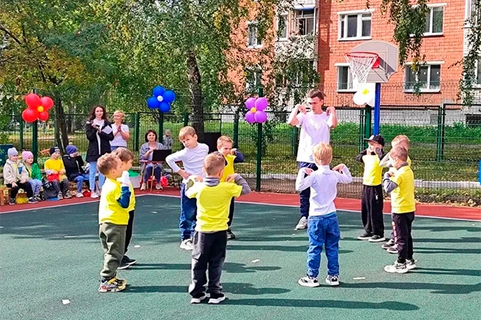 Современная спортплощадка появилась в ижевском детсаду. Фото: министерство образования и науки УР