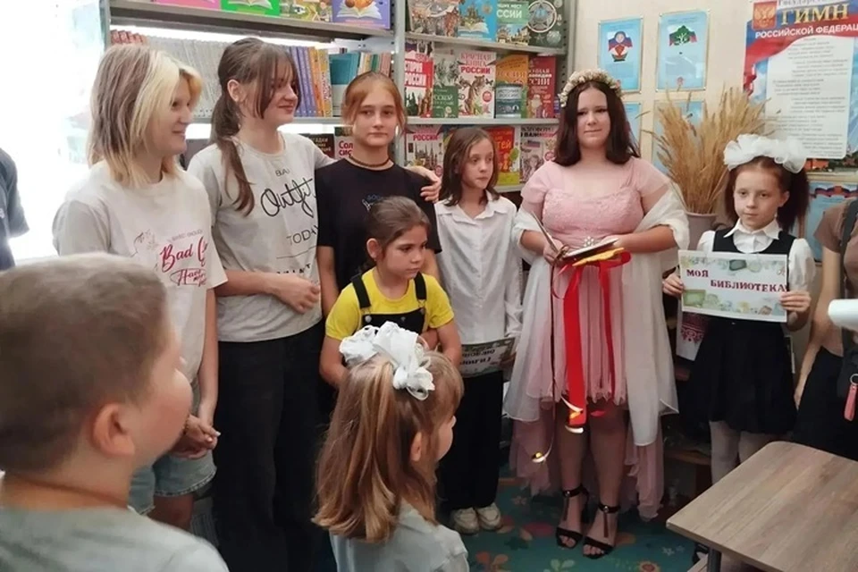 В Каховке состоялось открытие первой специализированной детской библиотеки. Фото: MAX-канал Владимира Сальдо