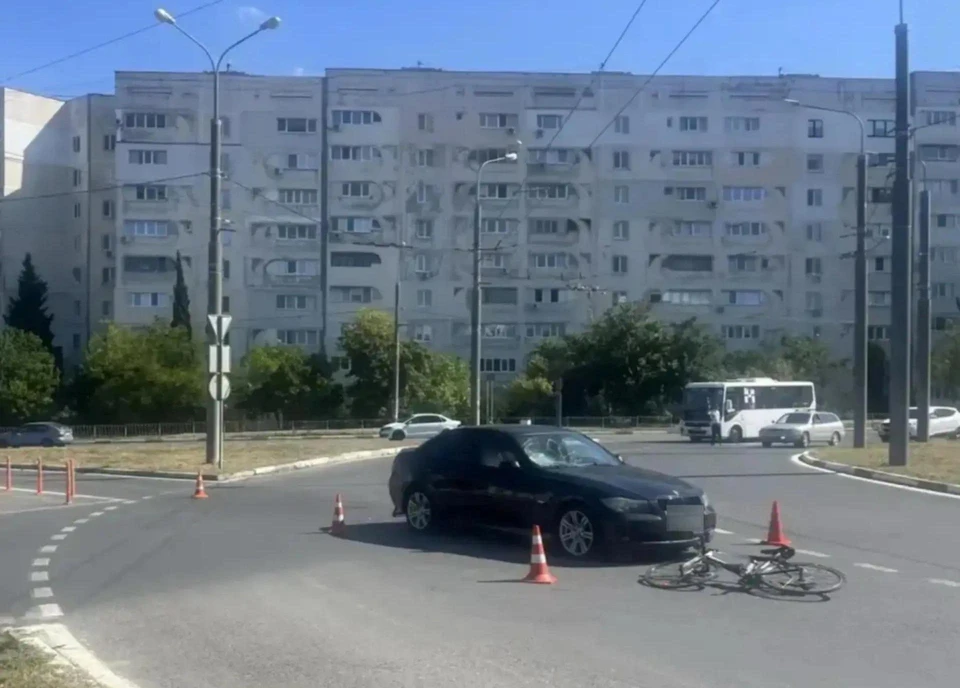 Место ДТП. Фото: УМВД Севастополя