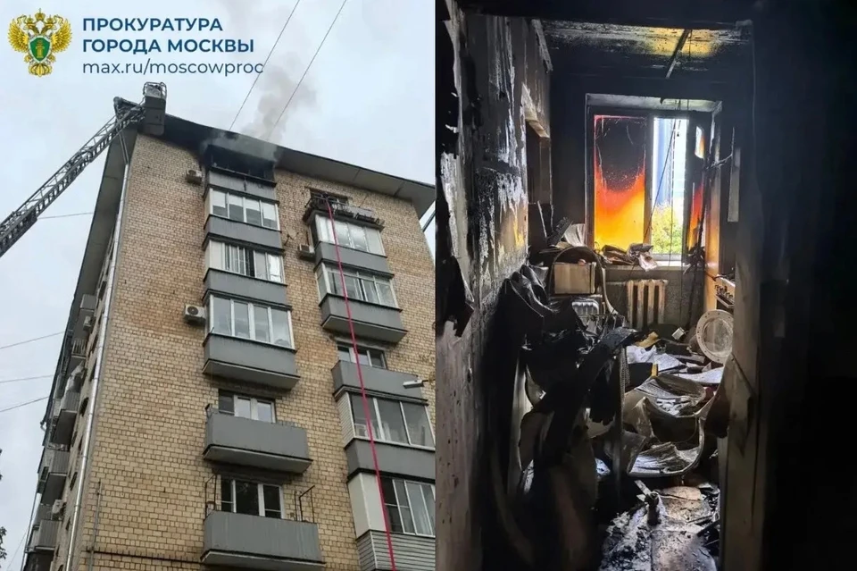 Пенсионер погиб в пожаре на северо-востоке Москвы