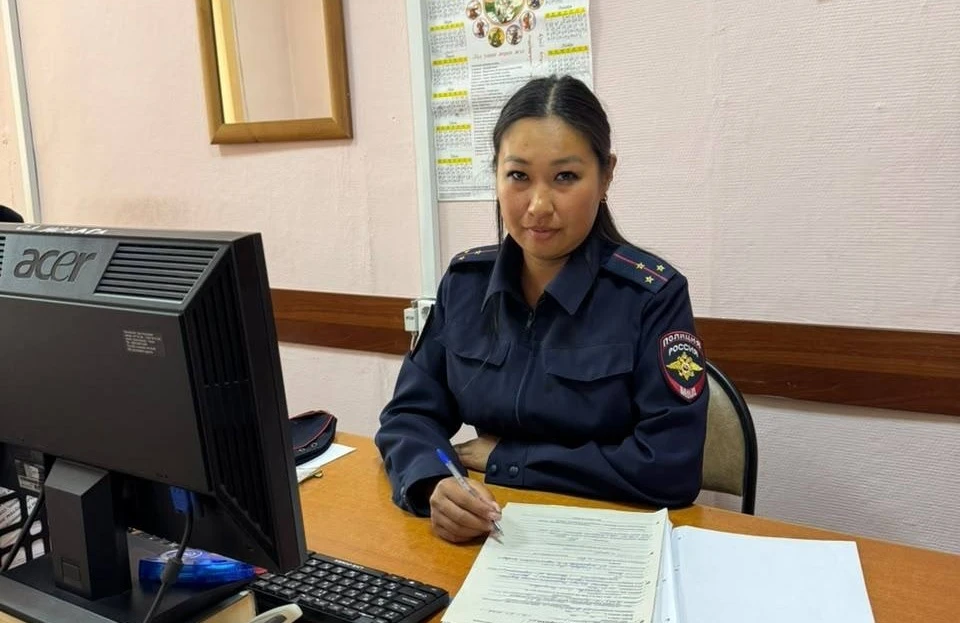 Участковый из Нерюнгри Саяна Цыбикова победила в региональном этапе конкурса «Народный участковый-2026» Фото: из личного архива героя публикации