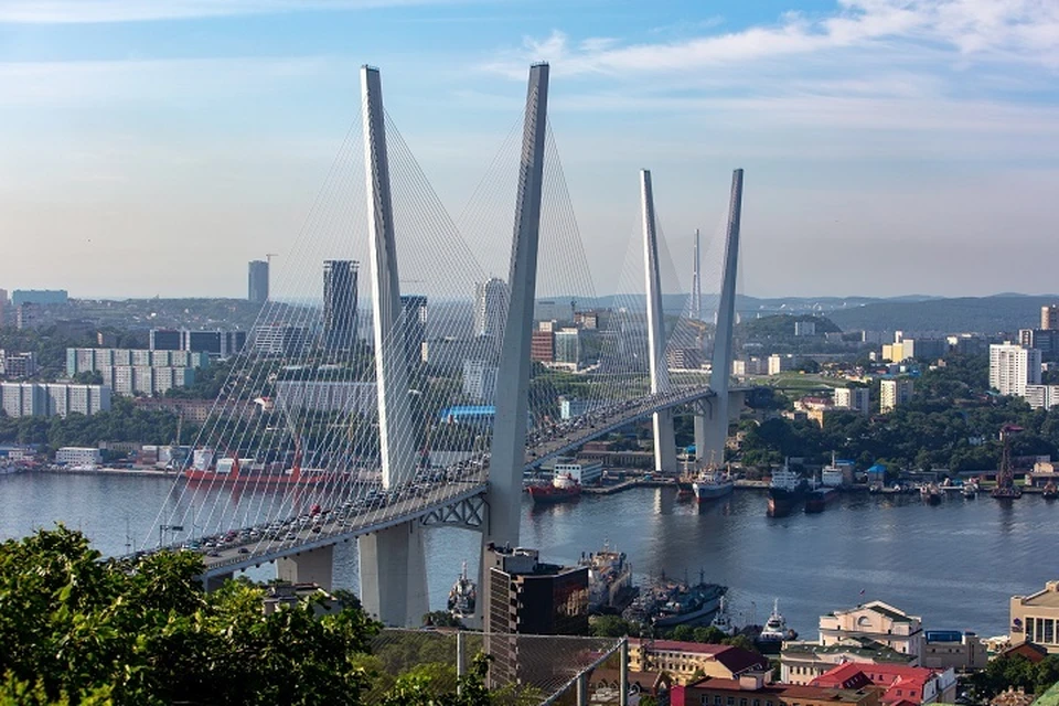 Полиция нашла подростков, забравшихся на пилон Золотого моста во Владивостоке