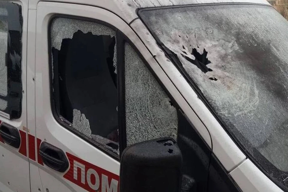 Машины скорой в регионе постоянно подвергаются атакам ВСУ. Фото: тг-канал Владимира Сальдо