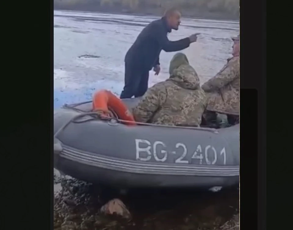 Наши люди спасли бедного украинского парня. Фото: скрин с видео