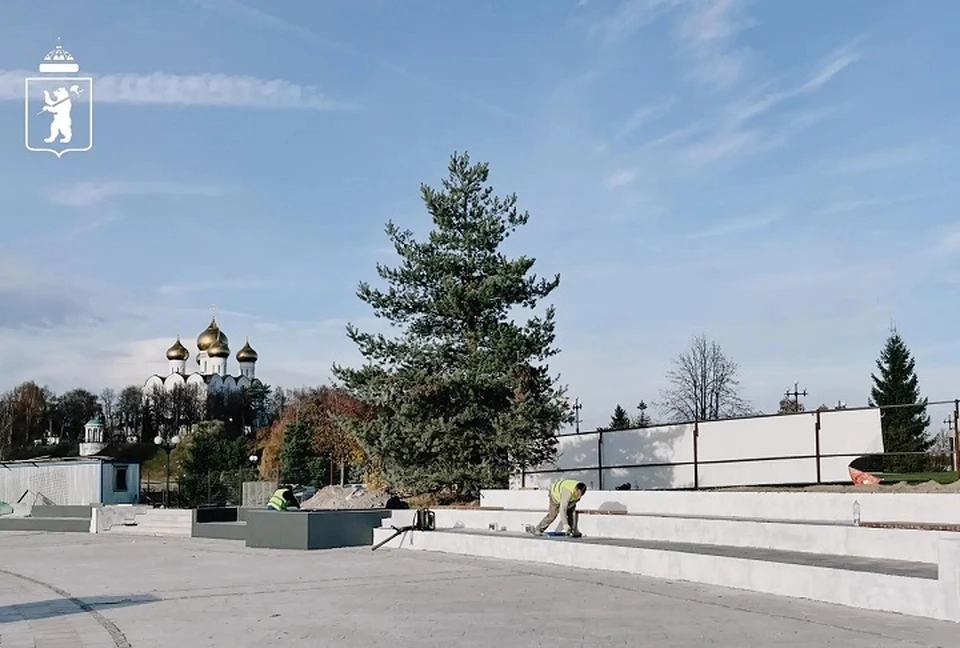 Строительство амфитеатра подходит к концу.