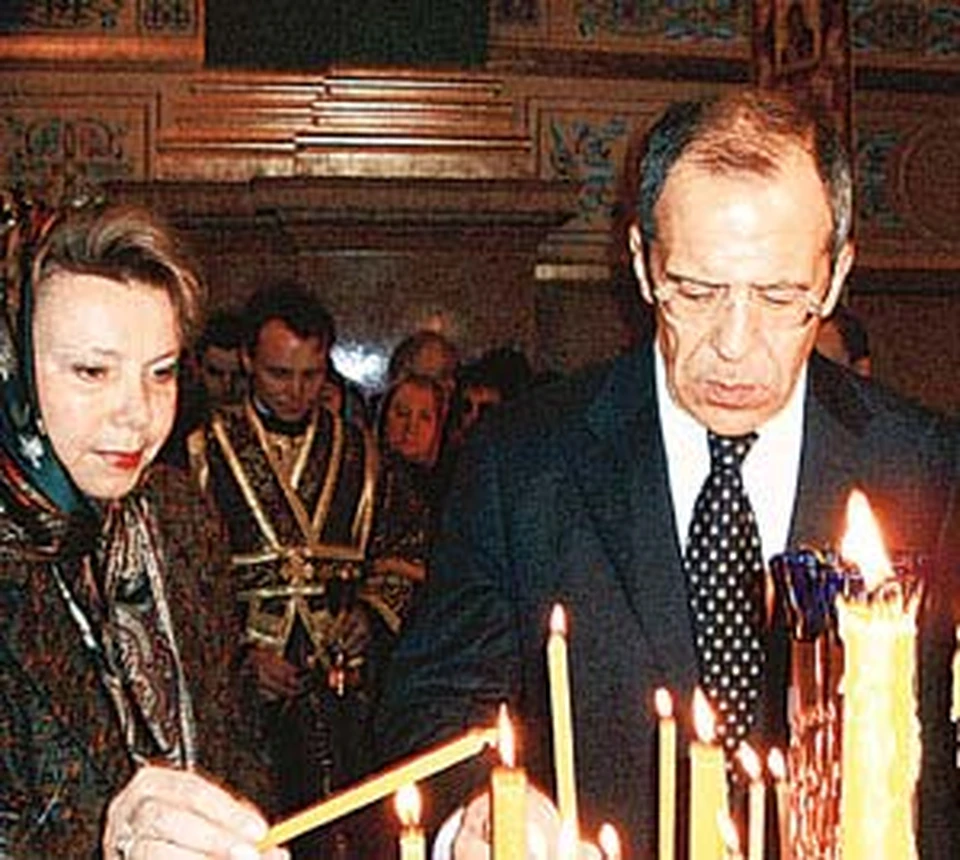 министр иностранных дел лавров и его семья