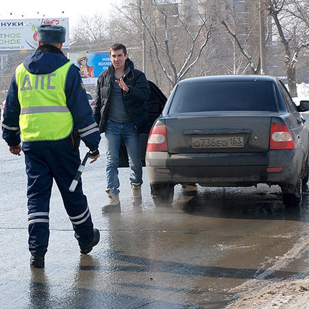 Самарские автоинспекторы провели рейд против тонировки и грязных номеров -  KP.RU