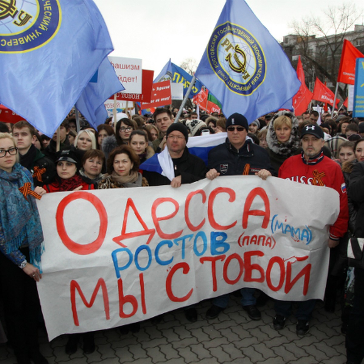 На митинге в Ростове-на-Дону украинцы вновь попросили Россию о помощи -  KP.RU