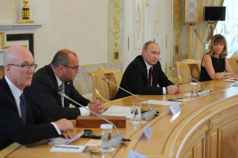 Встреча Владимира Путина с руководителями мировых информагентств
