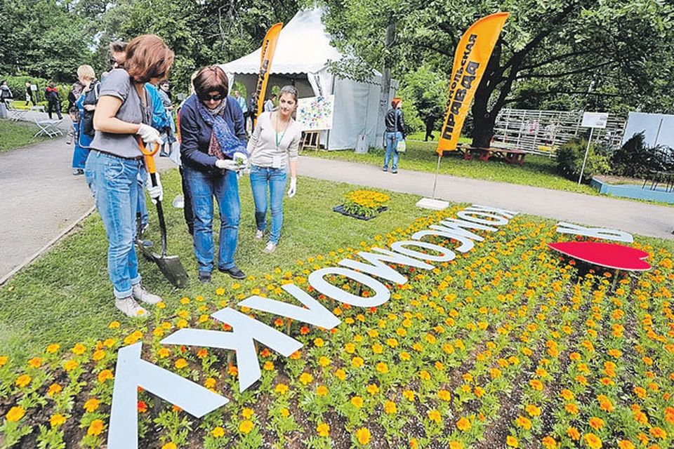 У «Комсомольской правды» появилась именная клумба в «Сокольниках».