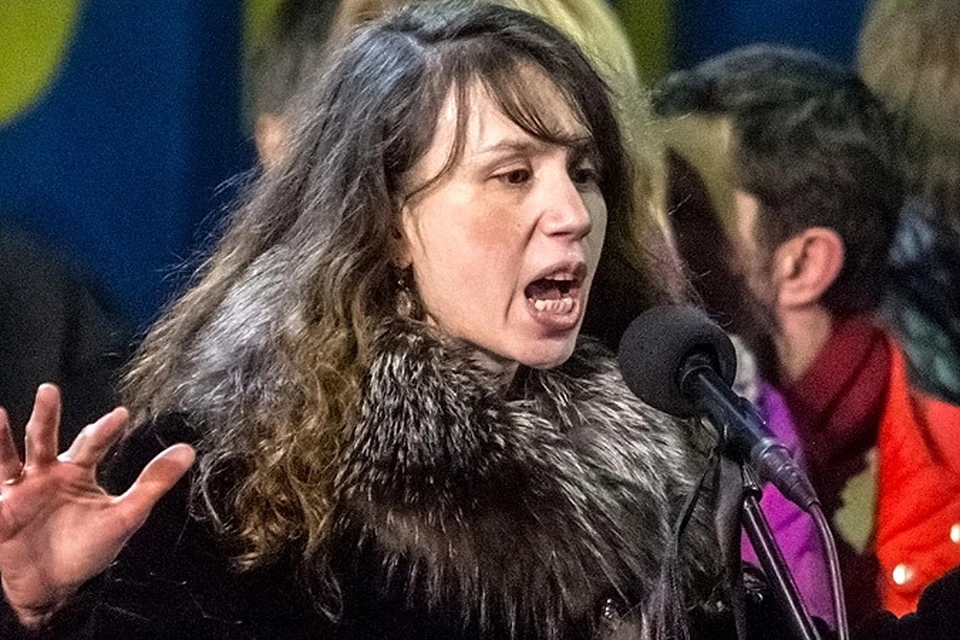 Февраль 2014 года, Татьяна Чорновол на сцене Майдана