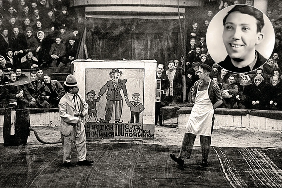 Юрий Никулин уважал своего учителя Карандаша (в котелке слева), но с трудом терпел его нрав. 
</br>Фото: Союз цирковых деятелей России.