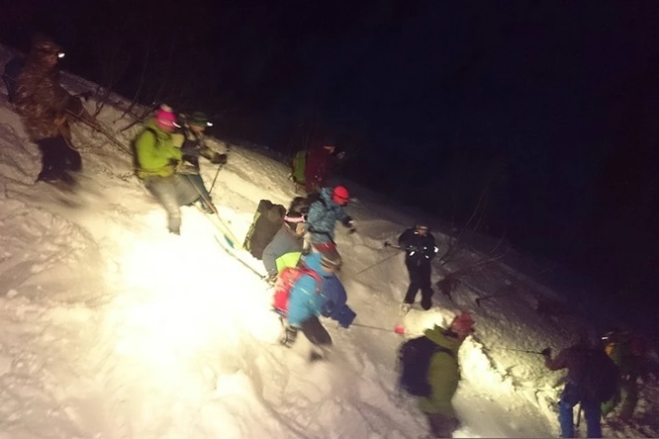 ЧП в Иркутской области: три горнолыжника пострадали от схода лавины на горе Мамай. ФОТО: Ангара.нет
