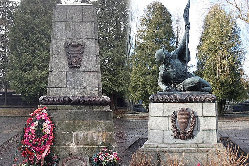Львовяне восстановили два памятника российским воинам. ФОТО: РВИО