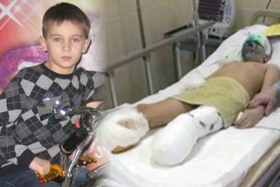 Искалеченного снарядом девятилетнего мальчика спецрейсом МЧС доставили
на лечение к лучшим врачам Москвы