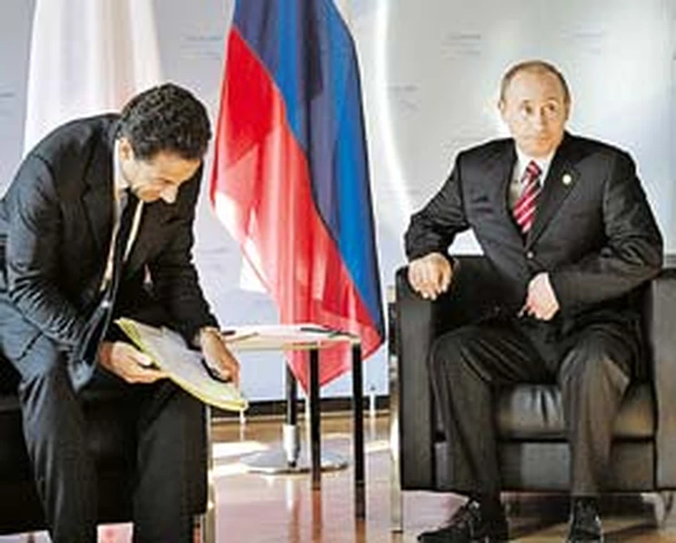 Николя Саркози рассыпался перед Путиным в комплиментах.
