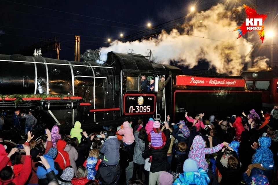 «Поезд Победы» встретили в Ижевске